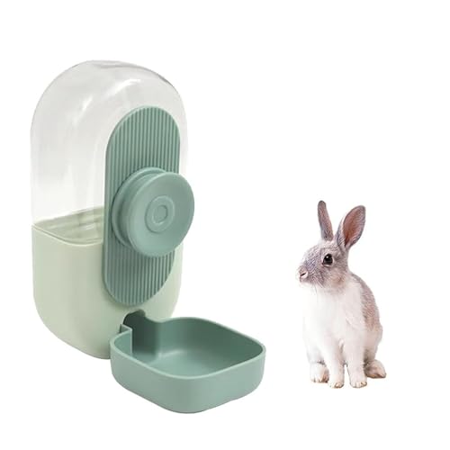 Hanging Automatic Pet Water Feeder Rabbit Water Bottle,Suitable for Small Animal,Small Animals Cage Accessories(Green)