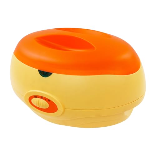 Máquina de baño de parafina de 4400 ml, temperatura de precisión y fusión rápida, para salón de belleza, spa en casa (naranja)