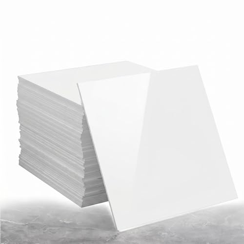 Image of CutitiUU 10pcs 30x30cm Self Adhesive Wall Tiles,Refurbished Waterproof Tiles,Stick On Wall Tile Kitchen Splashbacks for Walls,PVC Waterproof Shower Walls Panels,for Bathroom Kitchen (Pure White)