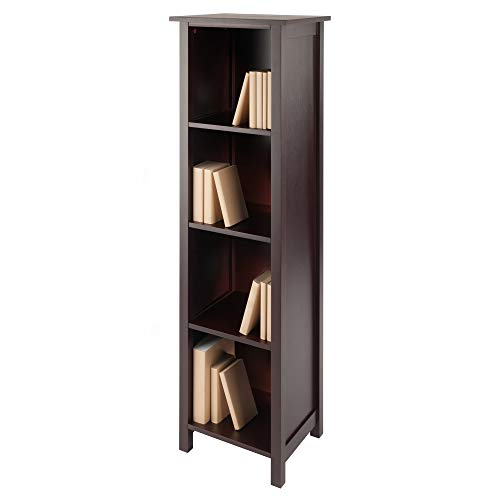 Winsome Wood Milan Storage/Organization, Tall, Antique Walnut #TOP7