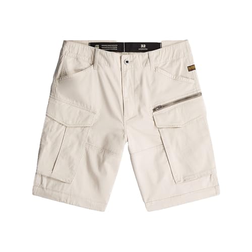 G-Star Men's Rovic Zip Relaxed Shorts Weiß (Whitebait D08566-5126-1603) 31W – Ansicht 3