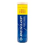 Dunlop Fort Padel Balls 3+1 – Palle da torneo certificate FIP per giocatori avanzati
