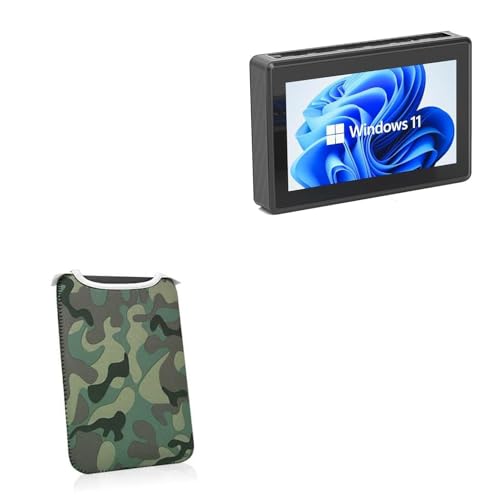 BoxWave Case Compatible with HEIGAOLA Mini PC Windows 11 PRO Intel N5095 (5.5 in) - Camouflage SlipSuit, Slim Design Camo Neoprene Slip On Pouch