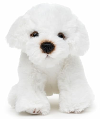 Teddys Rothenburg Kuscheltier Malteser weiß sitzend 13 cm Plüschhund Plüschtier