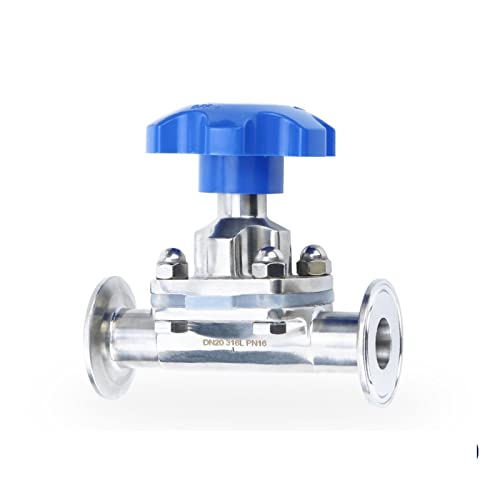 Vanne à membrane DN20 en acier 316L avec raccord Tri-Clamp pour tuyau sanitaire - 2