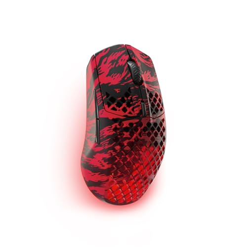 Aerox 3 Wireless - Edizione Clan FaZe - Mouse Gaming - RGB con guscio forato - Sensore ottico TrueMove Air da 18K DPI - Design ultraleggero e resistente all'acqua