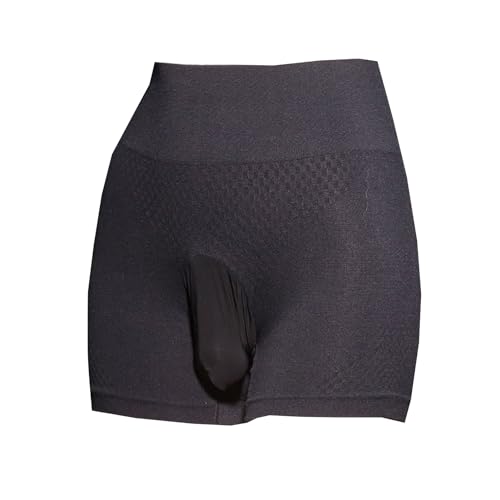 LESOYA Men's Sexy Breathable Panties High Waisted Boxer Briefs Shorts Seamless Underwear with Sheath