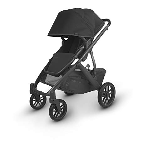 Uppababy Vista V2 Stroller - Jake (Charcoal/Carbon/Black Leather) #TOP3