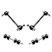 Detroit Axle - Front 14pc End Kit for Chevy Impala Monte Carlo LaCrosse Regal Century Grand Prix 2 Wheel Bearing Hubs 2 Lower Control Arms 4 Tie Rods 2 Boots Replacement 4 Front Rear Sway Bars