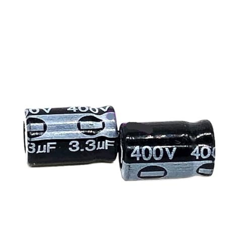Condensateur 3.3uF 400V en aluminium pour circuit imprimé et maintenance TV lot de 60