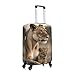 QSMBNET Travel Luggage Cover Lioness with cub Spandex Suitcase Protector Washable Baggage Covers Fashion Elastic Scratch-Resistant Luggage Cover Protector Fits 18-32 Inch Luggage