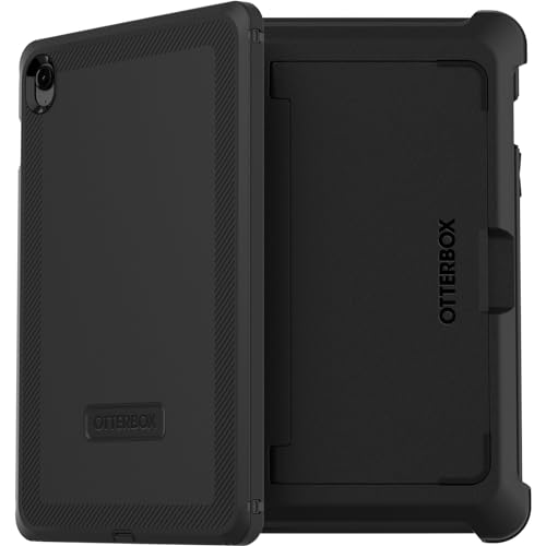 OtterBox Defender Case for Samsung Galaxy Tab S10 FE, Galaxy Tab S9 FE, Shockproof, Ultra-Rugged Protective Case with Built in Screen Protector, 2X Tested to Military Standard, Black