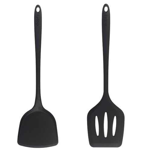 Lydnvjx 2 Pcs Silicone Spatula,Food Grade Rubber Spatula, Spatulas Silicone Heat Resistant, Used for Baking, Cooking, non Stick, Dishwasher Safe, BPA Free