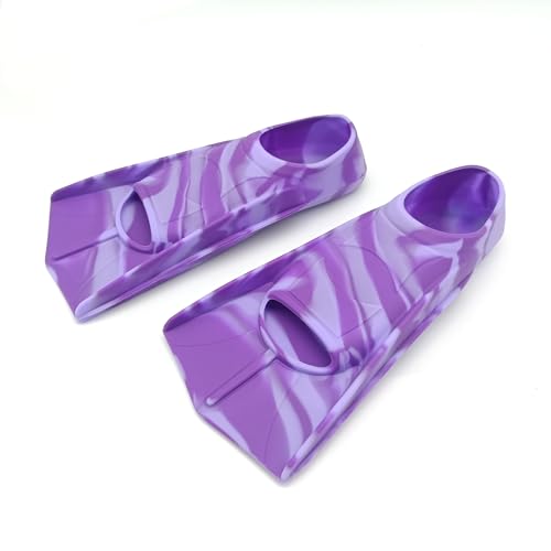 Gugmoy Kids Swim Fins,Comfortable Silicone Flippers for Swimming and Diving,Size Suitable Beginners Kids Girls Boys Adults (Large, GrapePurple) by Gugmoy - Image 9