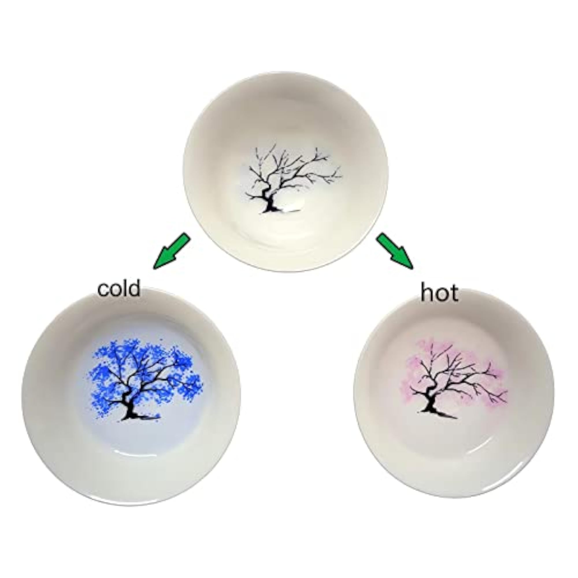 Magic Sakura Cherry Blossom Sake Cup, Color Changing Ceramic