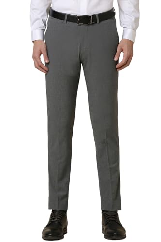 Image of Allen Solly Men Mid Rise Work Regular Fit Utility Pants