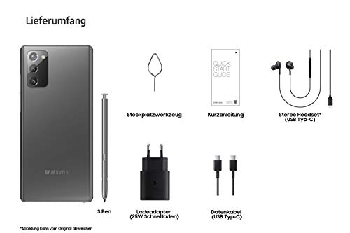 SAMSUNG Galaxy Note 20 - Smartphone 256GB, 8GB RAM, Dual Sim, Mystic Gray