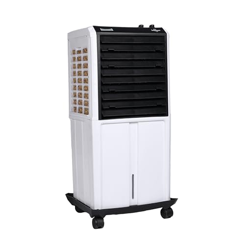 Image of SUMMERCOOL Kohinoor 65L Desert air cooler with wheel for Room | High Speed Fan | 25ft powerful air throw | Inverter Compatible | HoneyComb| Collapsible Louvres | 1 year warranty| White