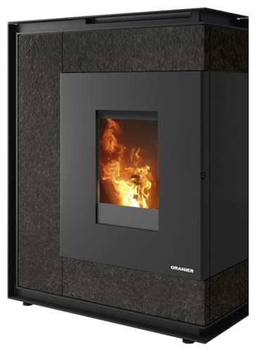 Oranier | Pelletofen | Boreas 2 | 8 kW | Schiefer | Rauchrohranschluss hinten
