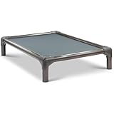 Kuranda Chewproof Dog Bed - Walnut PVC - 44" x 27" - Cordura Nylon - Smoke