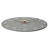 ACCSHINE Zegar ścienny radiowy MDF drewniany zegar ścienny bez odgłosów tykania 25 cm