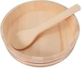 Ciotola di Riso per Sushi in Legno Articoli da Cucina Giapponesi Sushi Oke Vasca di Miscelazione del Riso 30 Cm, 36cm/14in