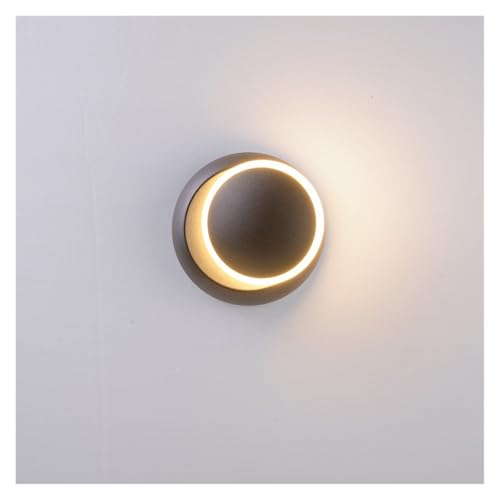 Applique murale LED rotative noire et design épuré pour éclairage intérieur de chambre