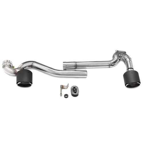 Tubo de escape dual para BMW E90 E92 320i 325i con acabado de fibra de carbono