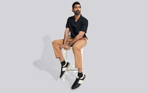 Image of Neeman's City Strides Sneakers for Men | Comfortable & Flexible Retro Faux Leather Sneakers with a Translucent TPR Sole and Lightweight