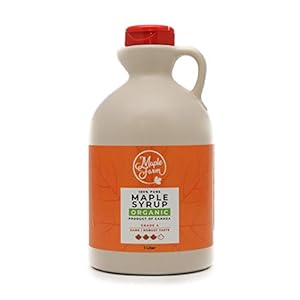 MapleFarm – Biologische ahornsiroop – ORGANIC maple syrup DARK – 1 litre – Grade A – Canadian maple syrup – pancake…