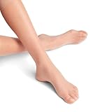 FALKE Kobiety Podkolanówki Shelina 12 DEN W Kh ultra transparentny przezroczyste jednokolorowe1 Para, Cieliste Powder 4169, 35-38