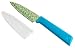 KUHN RIKON Colori+ - Coltello antiaderente dritto con guaina di sicurezza, 19 cm, colore: Mirtillo selvatico