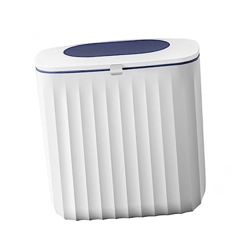 Caneca de basura de pared Alipis 8L con tapa azul