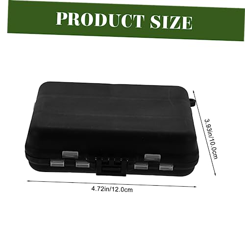 BESPORTBLE Multifunctional Fishing Tackle Box Fishing Tool Organizer Compartments Black for Accessories and Gear Storage - Image 8