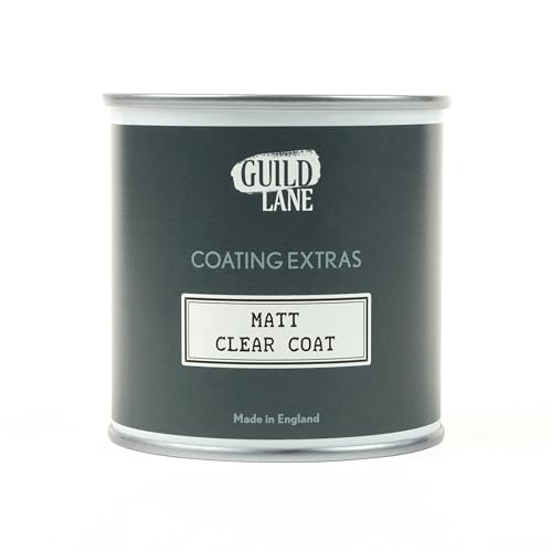 Matt Clear Top Coat - Non-Yellowing Protective Acrylic Paint Sealer for Easy Application, Exceptional Coverage - Multi-Surface, Non-Toxic Clear Waterproofing Paint - 250ml