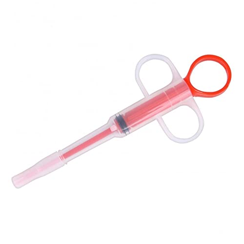 Mini Water Dispenser New Pet Dog Cat Tablet Pill Gun Piller Push Dispenser Medicine Water Syringe Feed Dog Supplies (Color : Blue) (Red)