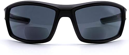 VITENZI Bifocal Sunglasses Wraparound Reading Sun Tinted Glasses with Readers - Lecce