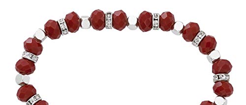 Image of Needzo Red Holy Spirit Dove Stretch Confirmation Bracelet, 7 Inch