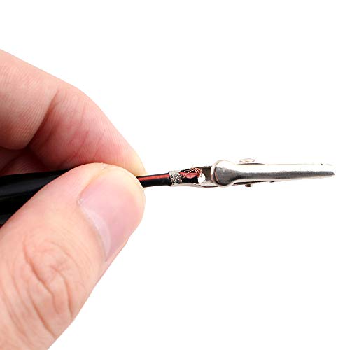 Image of Eiechip Alligator Clips with Wires, 42 Inches Insulated Jumper Wires with Alligator Clips Double-Ended Test Leads, 3 Groups Red & Black for Electrical Testing DIY Circuit Projects