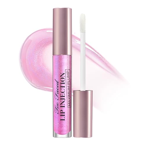 Too Faced Lip Injection Lip Plumper | Hydrating Lip Gloss for Fuller-Looking Lips | Original, Maximum Plump, Cooling Gloss &amp; Plumping Click Formulas