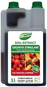 Soil Extract for Tomatoes & Peppers - Concentrated Organic Tomato Feed - Extracted from Vermicompost - High in Potash (makes up to 200L fertiliser)