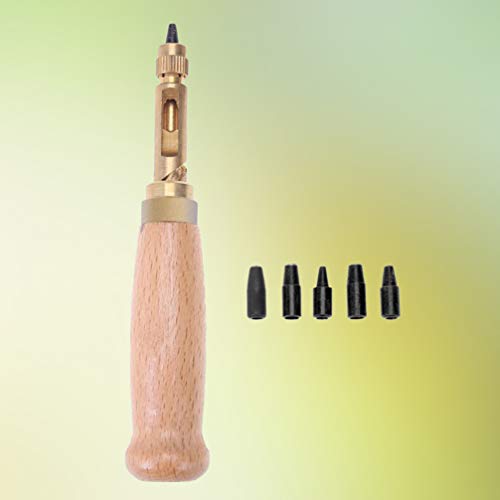 Healifty Furador de Couro Conjunto AutomÃ¡tico de PerfuraÃ§Ã£o Cinto AjustÃ¡vel Parafuso Furador Boo