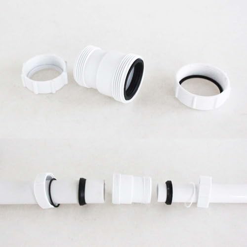 Rohrverlängerungsanschluss, 40 mm Buchse auf 32 mm Buchse, Reduzierstück, gerades Rohrreduzierstück, Ablaufabfalle, Rohrverlängerungsverbinder