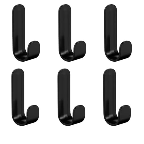 Lkq-�V�����[�t�b�N Multi-purpose Wall Organizer Hook Behind-door Key Cloth Hanger Hook Bathroom Robe Towel Holder Rack Kitchen, 6pcs, ��