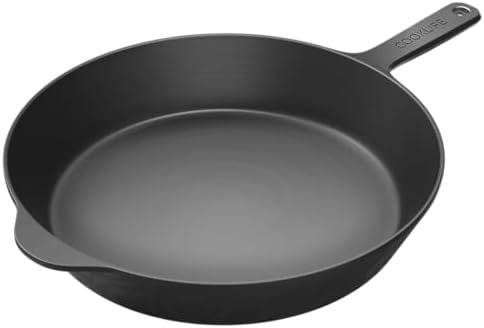 COOKLIFE 12 Inch Cast Iron Skillet - Thumbnail 2