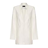 yessica blazer Hakenbefestigung Yessica Frauen Creme Baumwolle gefüttert Sommer Blazer Größe 42