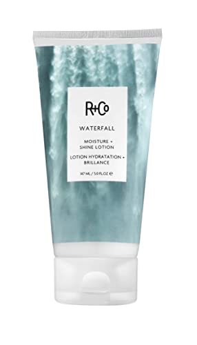 R+Co Waterfall Moisture and Shine Lotion | Lightweight Hair Hydration + Softness | Vegan + Cruelty-Free | 5 Fl Oz