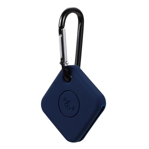 MUCKLILY Silicone Protective Case for Tile Mate Tracker Keyring Thin Anti-drop Cover with Keychain Holder Easy to Install and Remove Compatible with Tile Mate Fourth Generation in Midnight