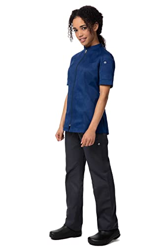Chef Works Women's Arcadia Chef Coat, Ocean Blue, Medium #TOP4