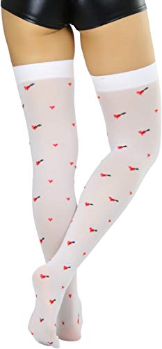 Image of ToBeInStyle Women's Nylon Thigh High Schoolgirl Opaque Stockings